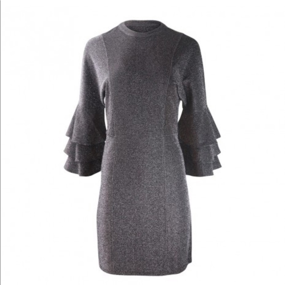 Scotch & Soda Metallic Lurex Dress
